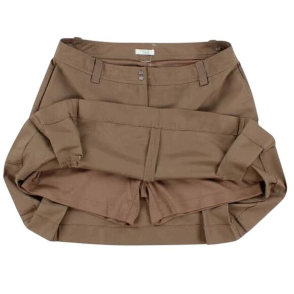 IZOD XFG Women's Athletic Golf Tennis Inner Shorts Cargo Skirt Dark Brown Sz 4 - Picture 3 of 14